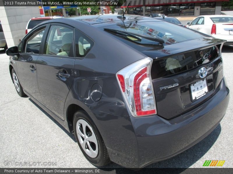 Winter Gray Metallic / Misty Gray 2013 Toyota Prius Three Hybrid