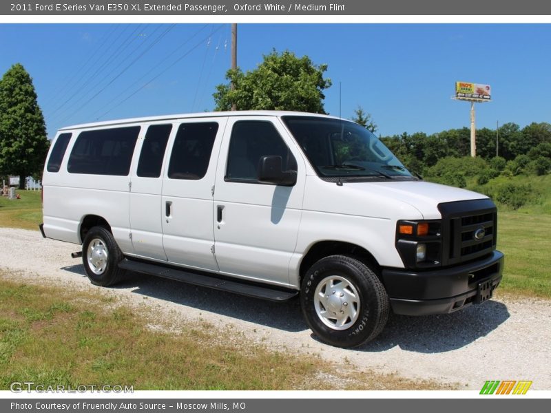 Oxford White / Medium Flint 2011 Ford E Series Van E350 XL Extended Passenger