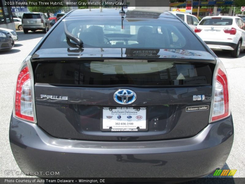 Winter Gray Metallic / Misty Gray 2013 Toyota Prius Three Hybrid