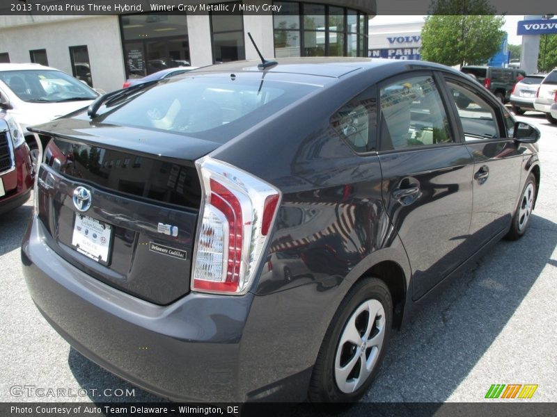 Winter Gray Metallic / Misty Gray 2013 Toyota Prius Three Hybrid