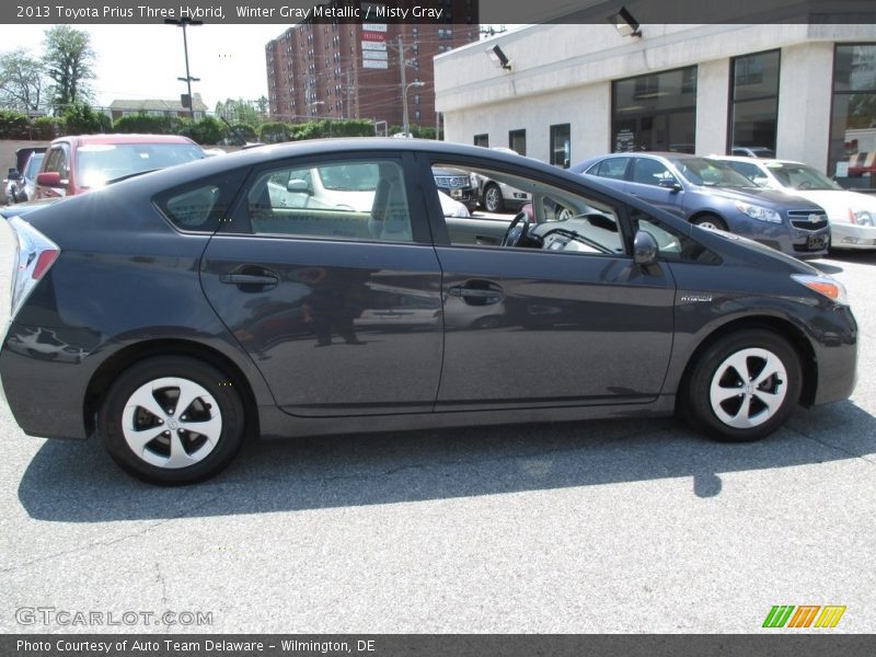 Winter Gray Metallic / Misty Gray 2013 Toyota Prius Three Hybrid