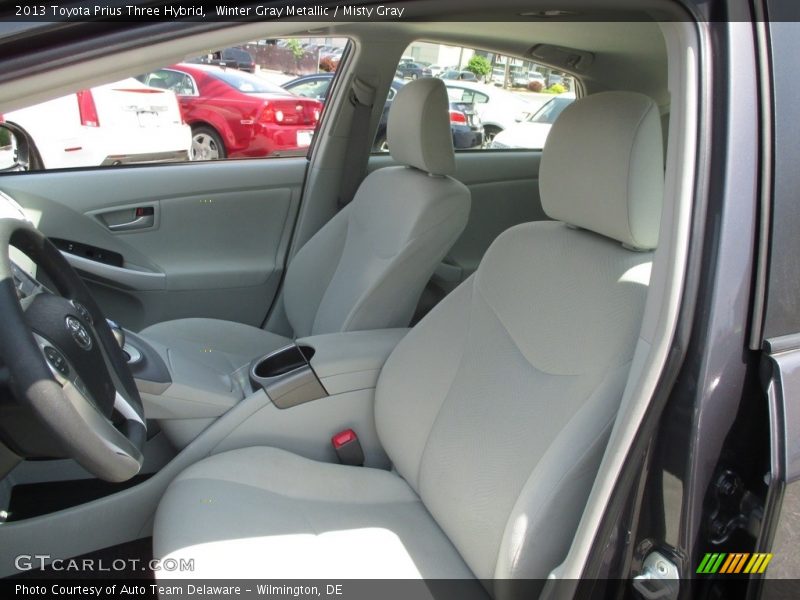Winter Gray Metallic / Misty Gray 2013 Toyota Prius Three Hybrid