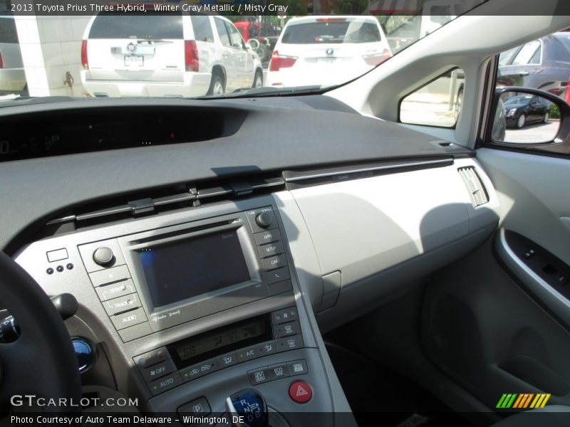 Winter Gray Metallic / Misty Gray 2013 Toyota Prius Three Hybrid