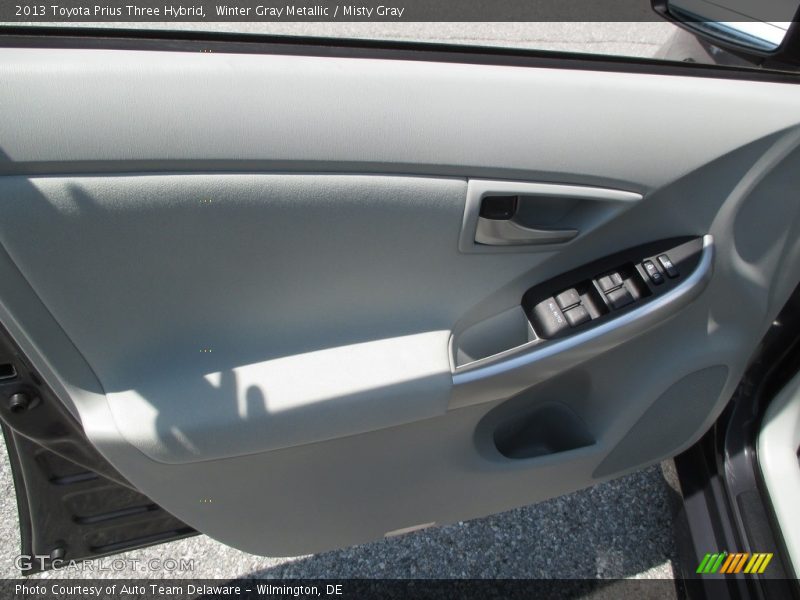 Winter Gray Metallic / Misty Gray 2013 Toyota Prius Three Hybrid