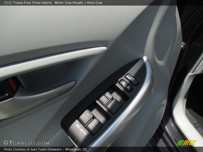 Winter Gray Metallic / Misty Gray 2013 Toyota Prius Three Hybrid