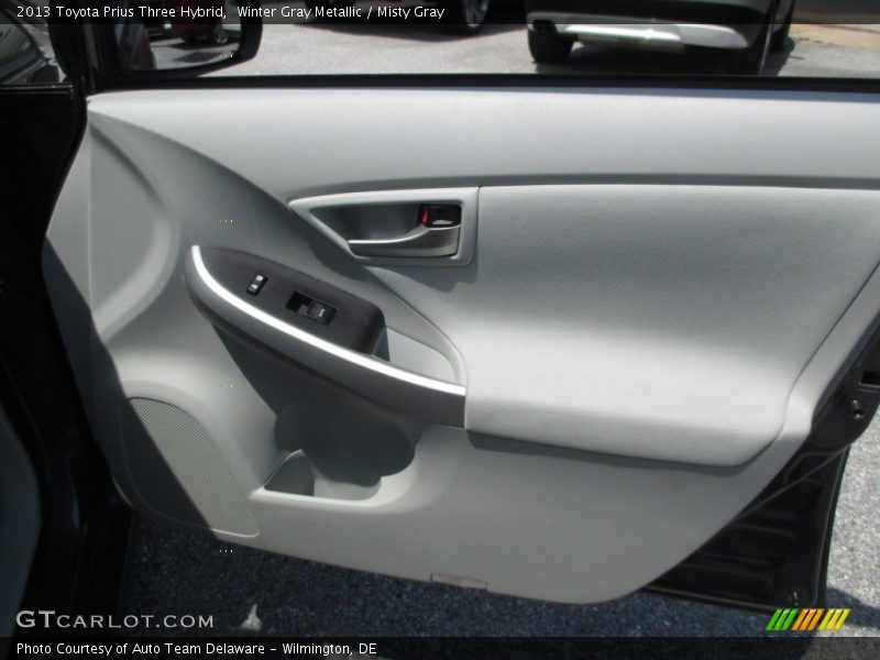Winter Gray Metallic / Misty Gray 2013 Toyota Prius Three Hybrid