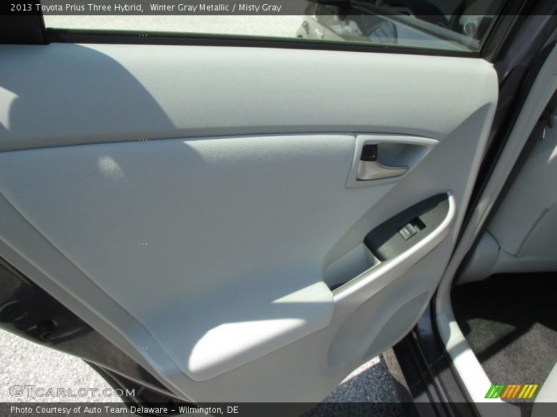 Winter Gray Metallic / Misty Gray 2013 Toyota Prius Three Hybrid
