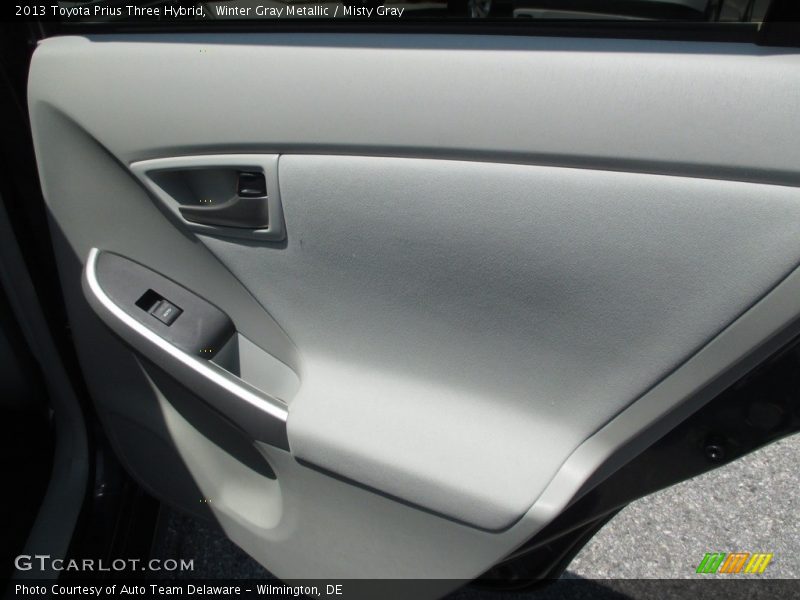 Winter Gray Metallic / Misty Gray 2013 Toyota Prius Three Hybrid