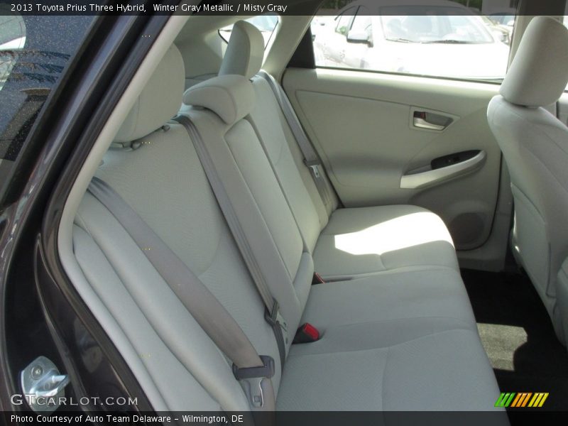 Winter Gray Metallic / Misty Gray 2013 Toyota Prius Three Hybrid