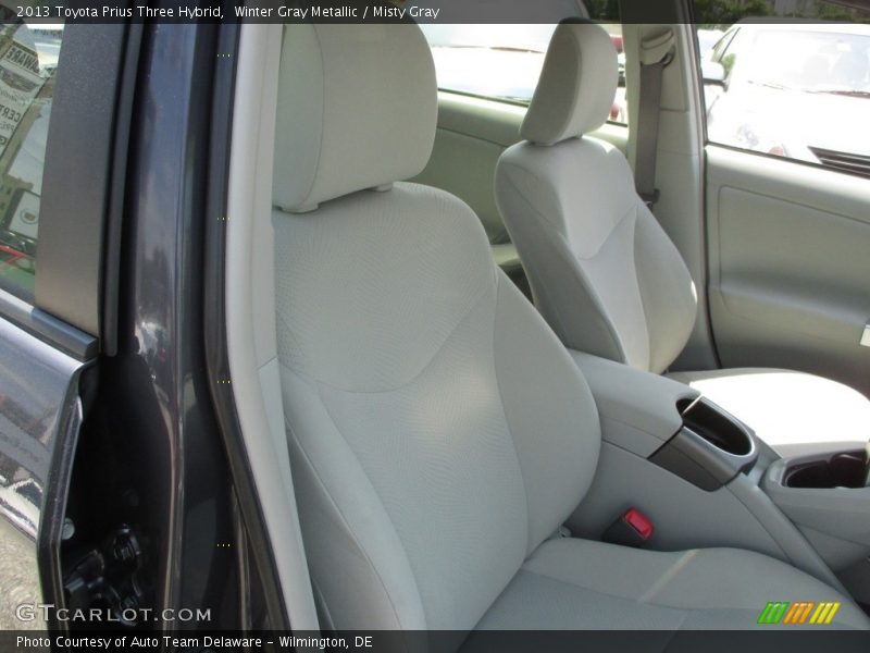 Winter Gray Metallic / Misty Gray 2013 Toyota Prius Three Hybrid