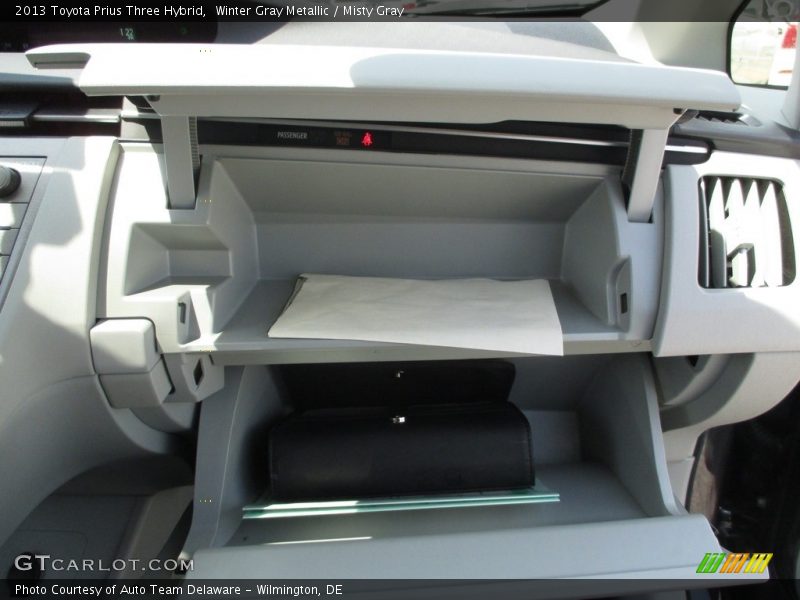 Winter Gray Metallic / Misty Gray 2013 Toyota Prius Three Hybrid