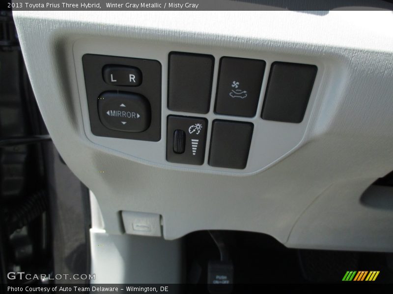 Winter Gray Metallic / Misty Gray 2013 Toyota Prius Three Hybrid