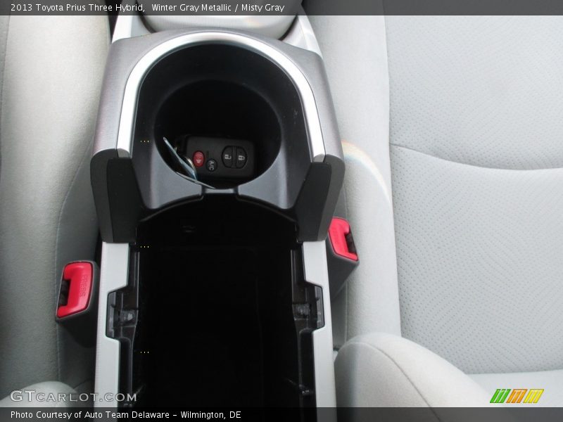 Winter Gray Metallic / Misty Gray 2013 Toyota Prius Three Hybrid