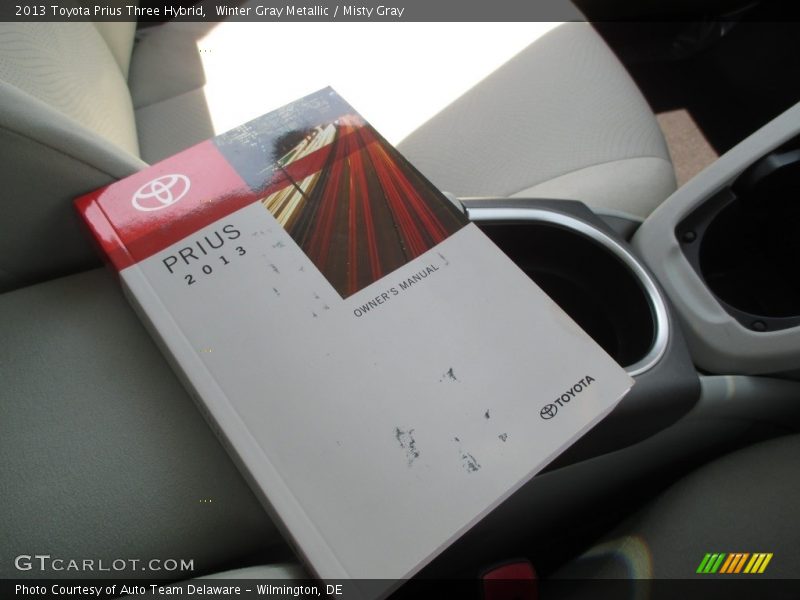 Winter Gray Metallic / Misty Gray 2013 Toyota Prius Three Hybrid