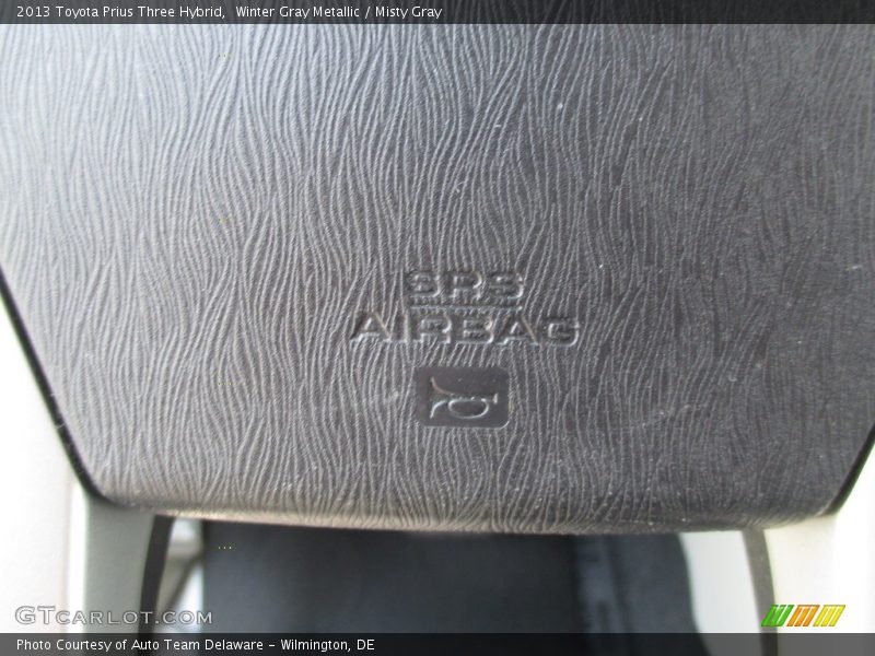 Winter Gray Metallic / Misty Gray 2013 Toyota Prius Three Hybrid