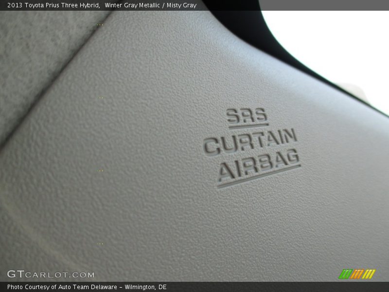 Winter Gray Metallic / Misty Gray 2013 Toyota Prius Three Hybrid