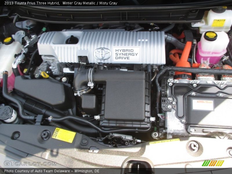 Winter Gray Metallic / Misty Gray 2013 Toyota Prius Three Hybrid
