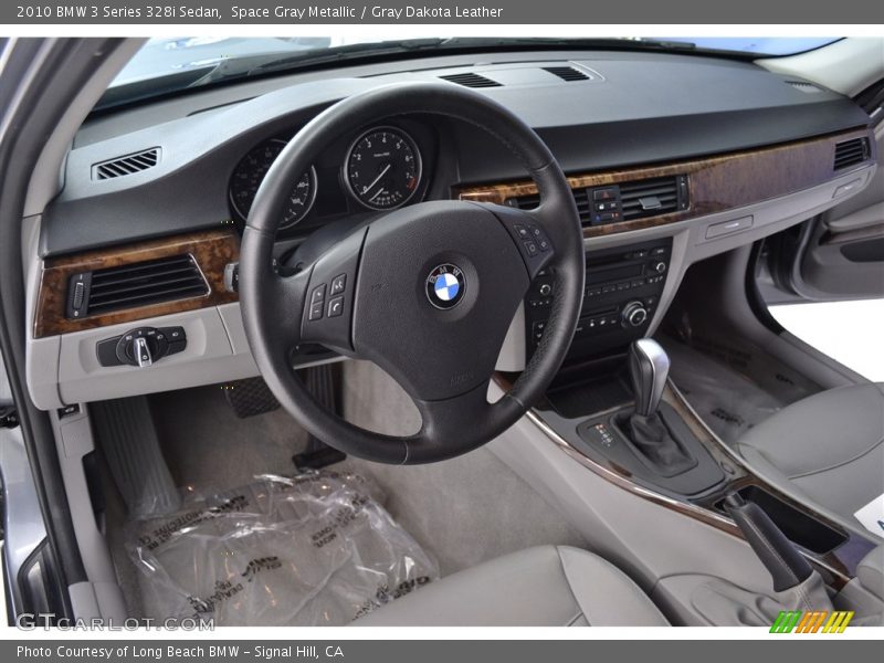 Space Gray Metallic / Gray Dakota Leather 2010 BMW 3 Series 328i Sedan
