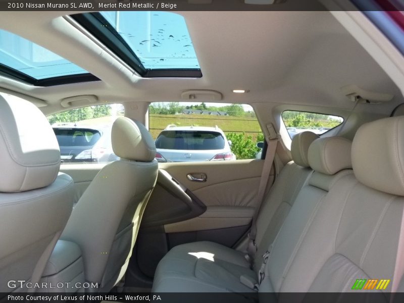 Merlot Red Metallic / Beige 2010 Nissan Murano SL AWD