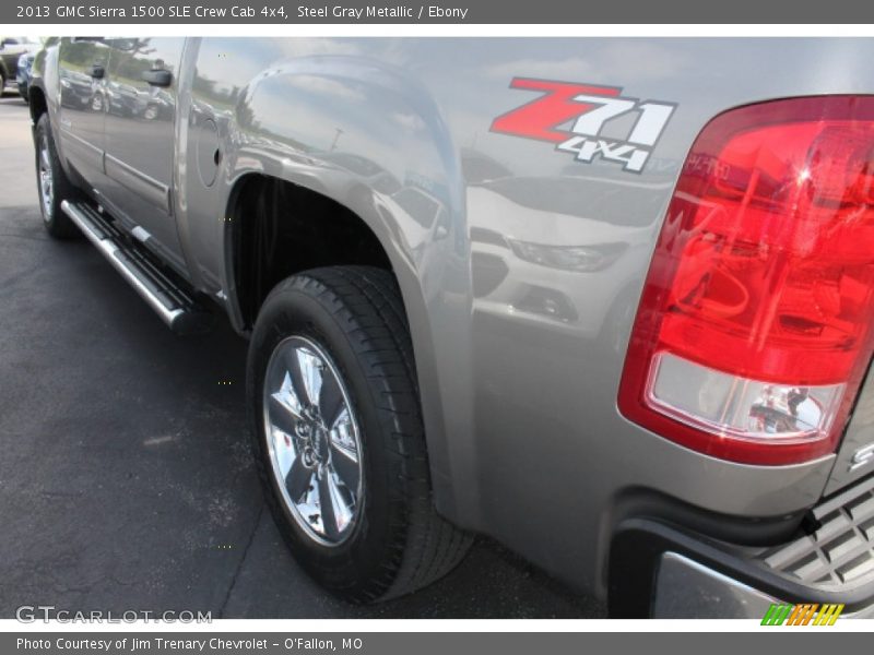 Steel Gray Metallic / Ebony 2013 GMC Sierra 1500 SLE Crew Cab 4x4