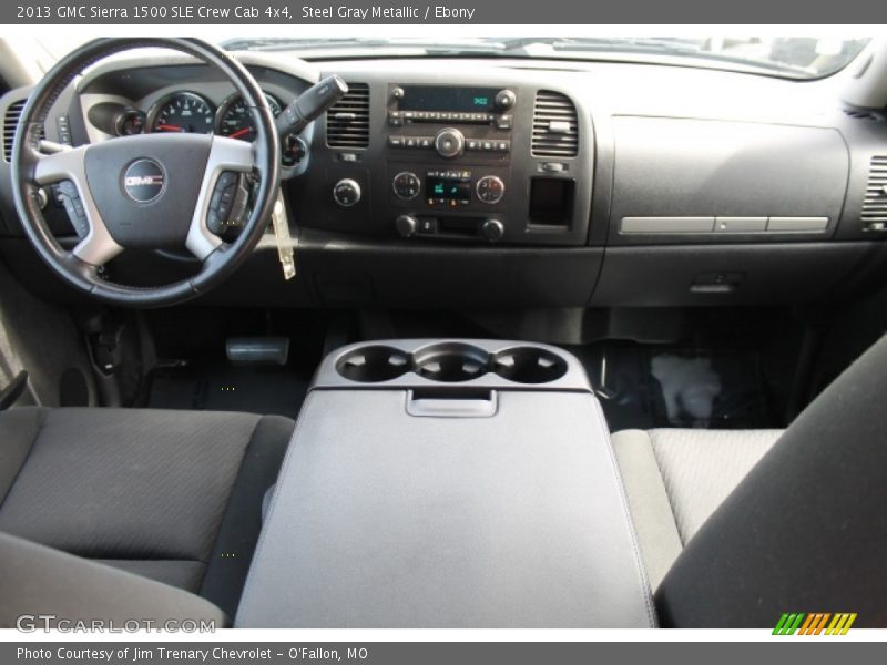 Steel Gray Metallic / Ebony 2013 GMC Sierra 1500 SLE Crew Cab 4x4