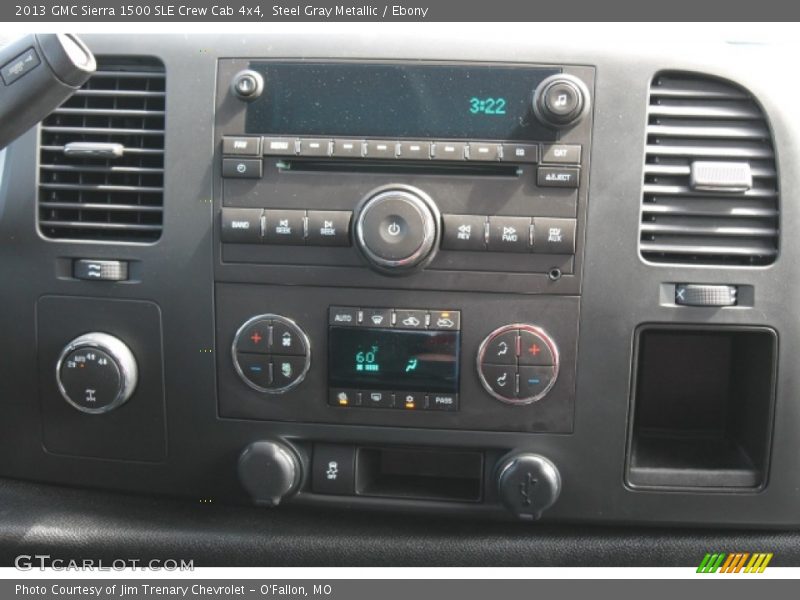 Steel Gray Metallic / Ebony 2013 GMC Sierra 1500 SLE Crew Cab 4x4