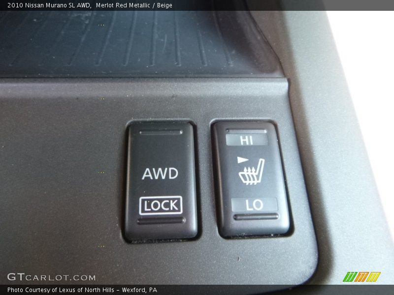 Merlot Red Metallic / Beige 2010 Nissan Murano SL AWD