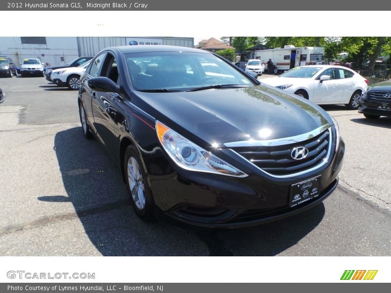 Midnight Black / Gray 2012 Hyundai Sonata GLS