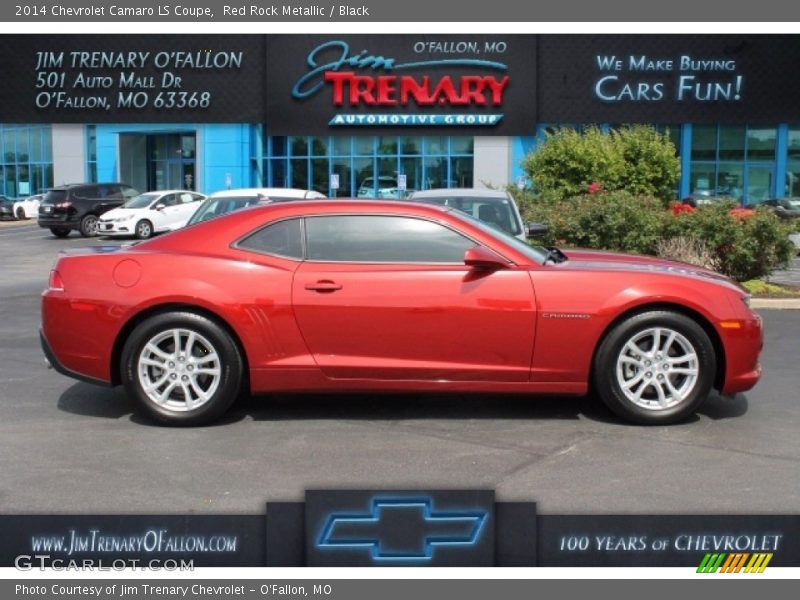 Red Rock Metallic / Black 2014 Chevrolet Camaro LS Coupe