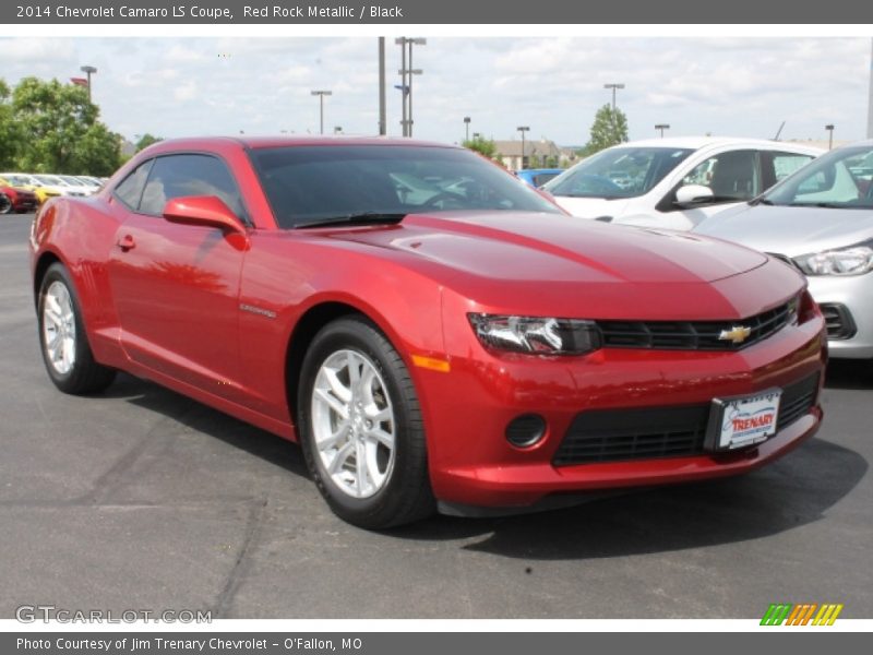 Red Rock Metallic / Black 2014 Chevrolet Camaro LS Coupe