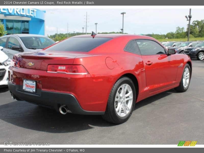 Red Rock Metallic / Black 2014 Chevrolet Camaro LS Coupe