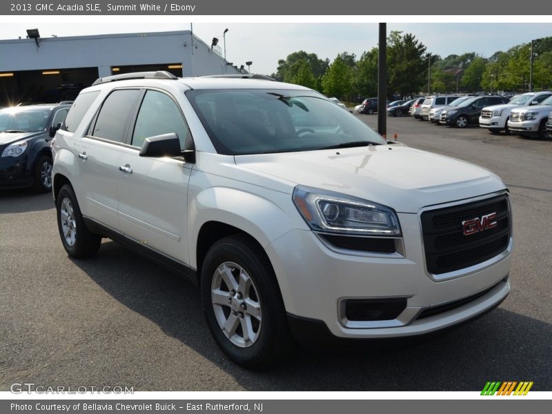 Summit White / Ebony 2013 GMC Acadia SLE