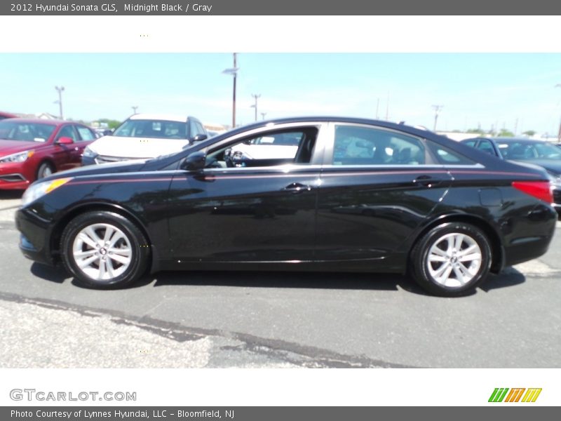 Midnight Black / Gray 2012 Hyundai Sonata GLS