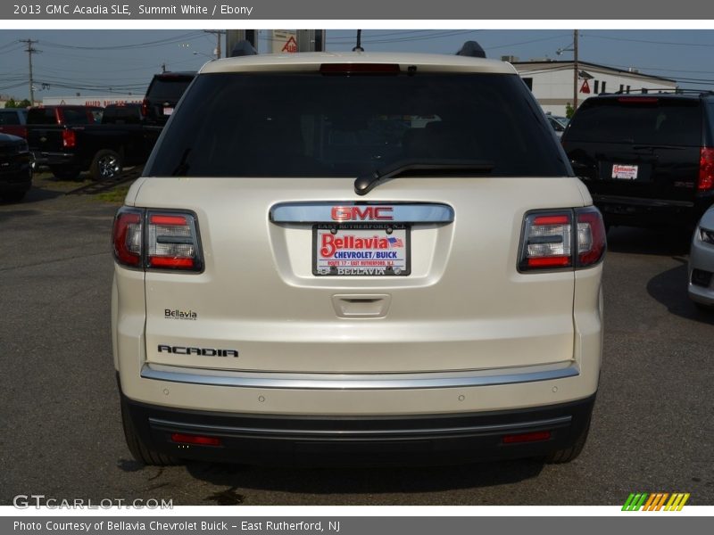 Summit White / Ebony 2013 GMC Acadia SLE