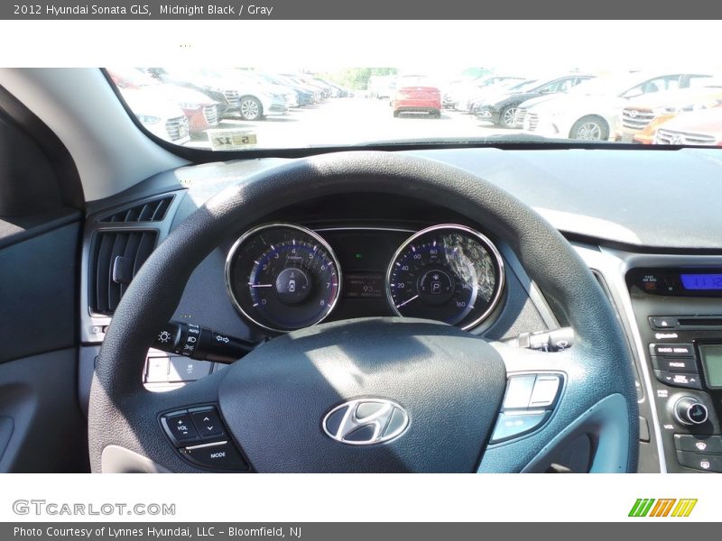 Midnight Black / Gray 2012 Hyundai Sonata GLS