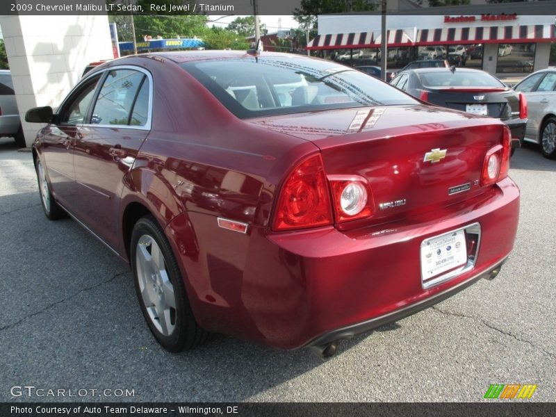 Red Jewel / Titanium 2009 Chevrolet Malibu LT Sedan