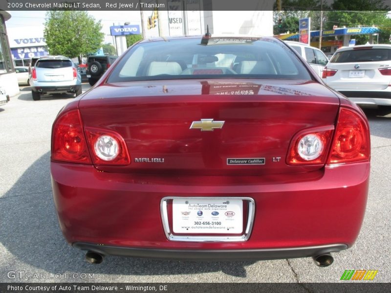 Red Jewel / Titanium 2009 Chevrolet Malibu LT Sedan