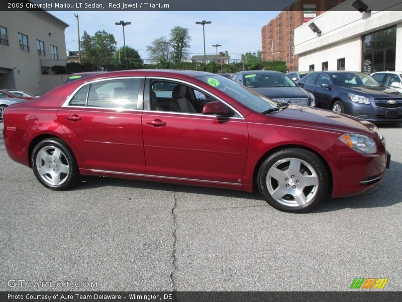 Red Jewel / Titanium 2009 Chevrolet Malibu LT Sedan