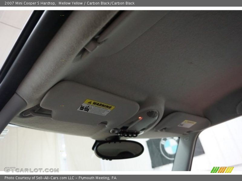 Mellow Yellow / Carbon Black/Carbon Black 2007 Mini Cooper S Hardtop