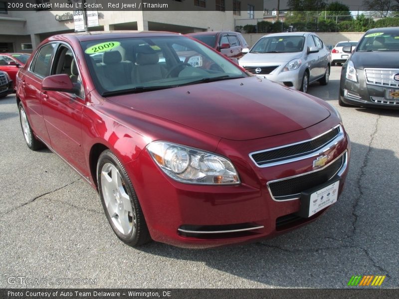 Red Jewel / Titanium 2009 Chevrolet Malibu LT Sedan