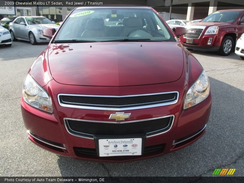 Red Jewel / Titanium 2009 Chevrolet Malibu LT Sedan