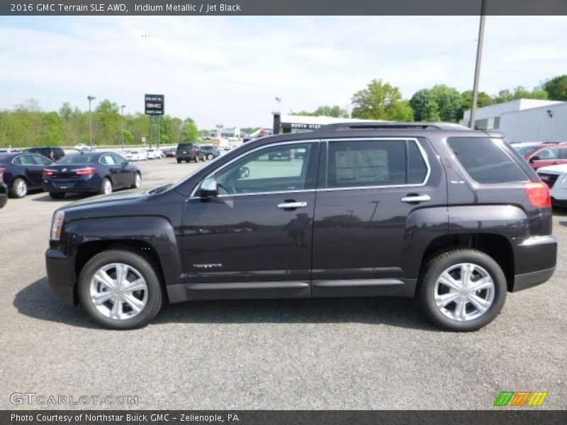 Iridium Metallic / Jet Black 2016 GMC Terrain SLE AWD