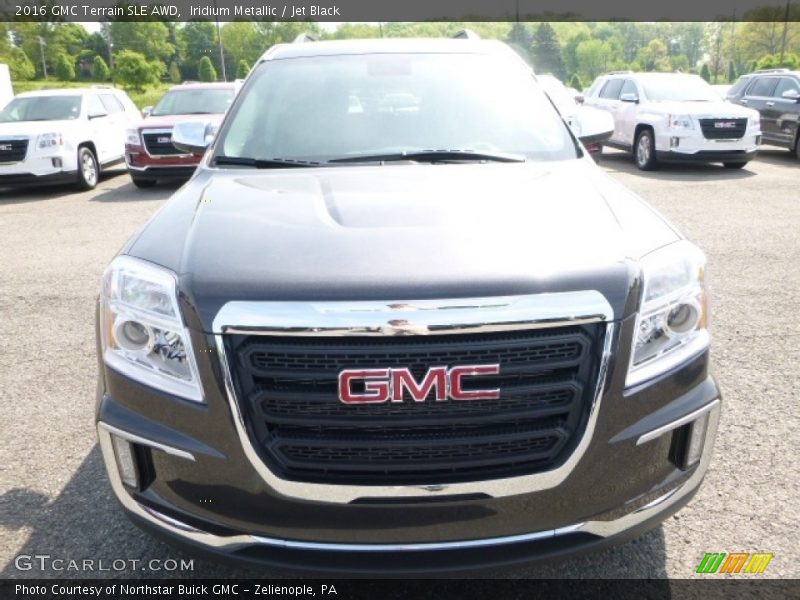 Iridium Metallic / Jet Black 2016 GMC Terrain SLE AWD
