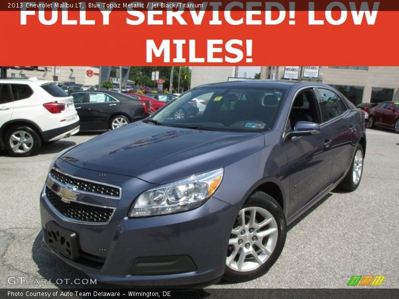 Blue Topaz Metallic / Jet Black/Titanium 2013 Chevrolet Malibu LT
