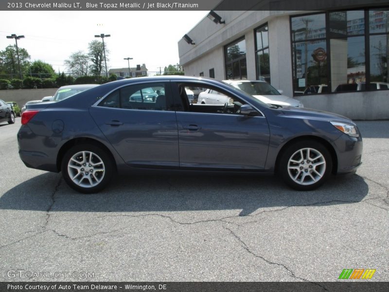 Blue Topaz Metallic / Jet Black/Titanium 2013 Chevrolet Malibu LT