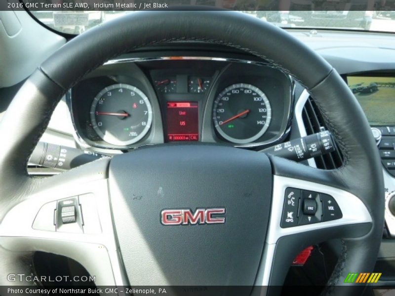 Iridium Metallic / Jet Black 2016 GMC Terrain SLE AWD