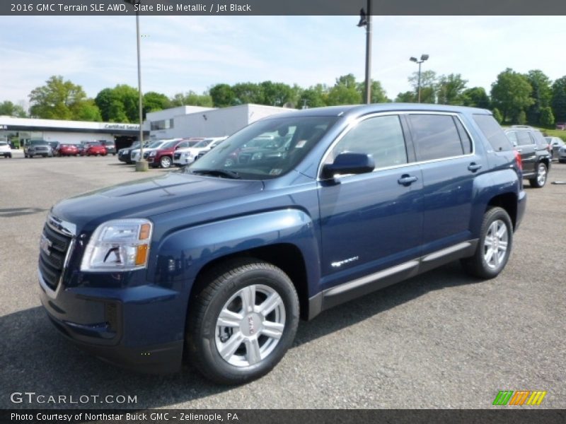 Slate Blue Metallic / Jet Black 2016 GMC Terrain SLE AWD