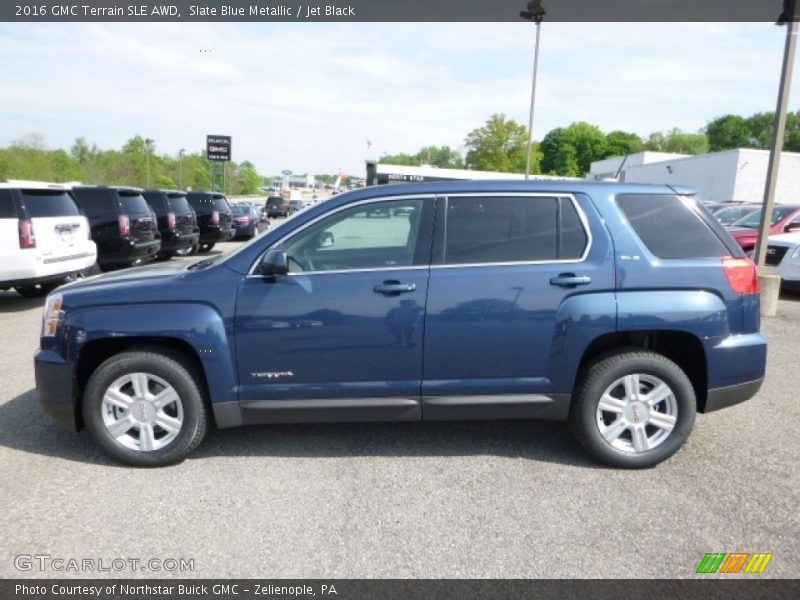 Slate Blue Metallic / Jet Black 2016 GMC Terrain SLE AWD
