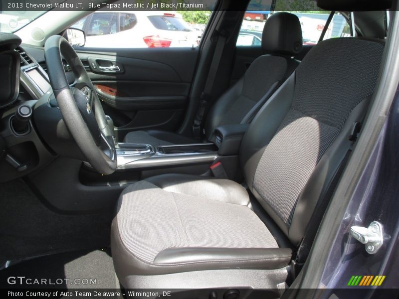 Blue Topaz Metallic / Jet Black/Titanium 2013 Chevrolet Malibu LT