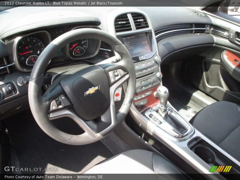 Blue Topaz Metallic / Jet Black/Titanium 2013 Chevrolet Malibu LT